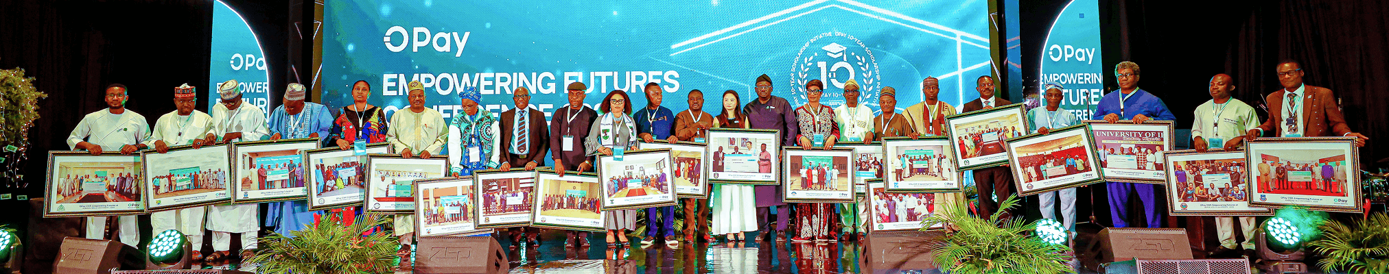 Group photo of school representatives participating in the Scholarship program